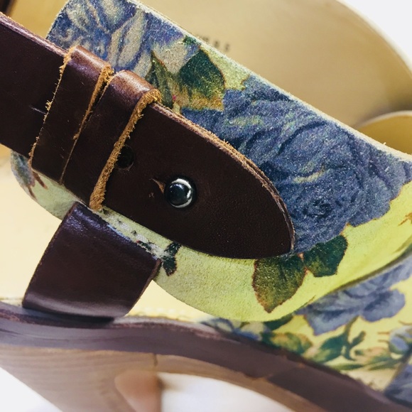 Rag &Bone Sloane suede floral platform sandal 39.5 - Picture 4 of 8